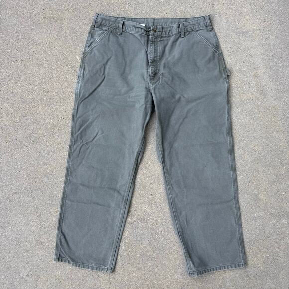 Carhartt 42x32 Duck Canvas Dungaree Fit B11-MOS Carpenter Work Pants 100% Cotton - Picture 4 of 8
